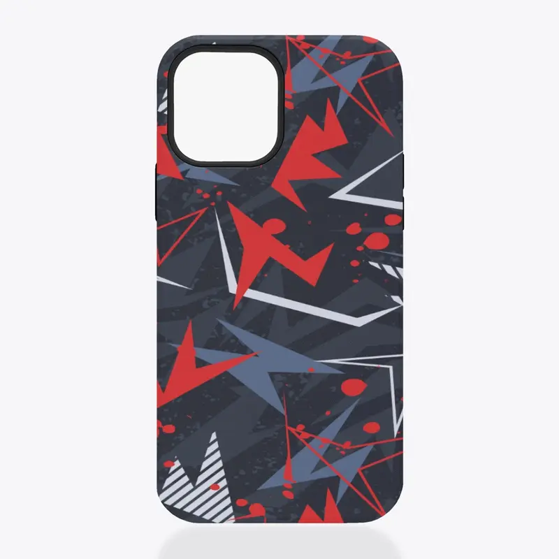 sport pattern red and black combo design