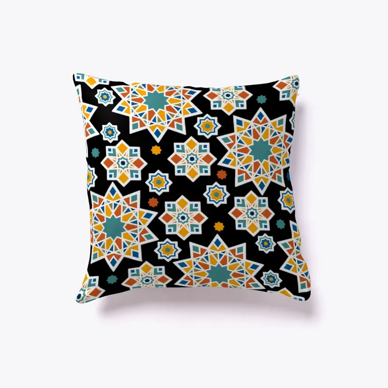 Colorful star shapes design for Pillow