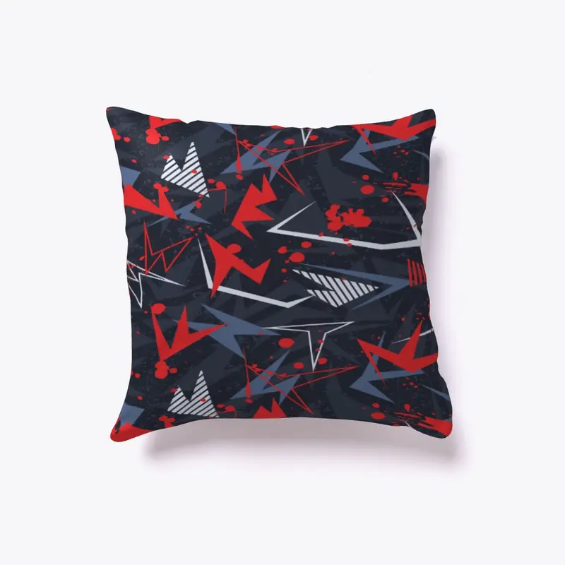 sport pattern red and black combo design